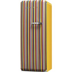 Smeg FAB28YCS1 60cm 'Retro Style' Fridge and Ice Box in Colour Stripes with Left Hand Hinge